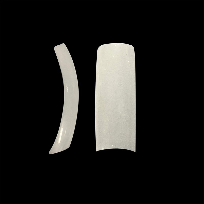 BEYOU نصائح أظافر أكريليك مزيفة نصف قمر طبيعية VIVACE 550 بحجم 11 مع علبة بلاستيكية شفافة لصالون الأظافر ومتجر الأظافر (نصف قمر طبيعي)  - Image 5